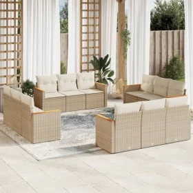 Set de sofás de jardín 12 pzas y cojines ratán sintético marrón by , Garden sets - Ref: Foro24-3258236, Price: 960,49 €, Disc...