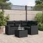 Gartenmöbel-Set, 5-teilig, mit schwarzen Polstern aus synthetischem Rattan. von , Gartensets - Ref: Foro24-3218905, Preis: 34...