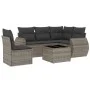 Gartenmöbel-Set, 6-teilig, mit grauen Polstern aus synthetischem Rattan. von , Gartensets - Ref: Foro24-3221379, Preis: 395,3...