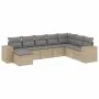 Gartensofagarnitur mit beigen Kissen, 8-teilig, aus PE-Rattan. von , Gartensets - Ref: Foro24-3222958, Preis: 508,97 €, Rabat...