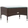 Set muebles de jardín 4 piezas y cojines ratán sintético marrón de vidaXL, Conjuntos de jardín - Ref: Foro24-45888, Precio: 2...