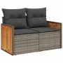 Set de sofás de jardín 8 pzas y cojines ratán sintético gris by , Garden sets - Ref: Foro24-3227495, Price: 498,64 €, Discoun...