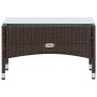 4-teiliges Gartenmöbel-Set und Kissen Kunstrattan braun von vidaXL, Gartensets - Ref: Foro24-45888, Preis: 195,20 €, Rabatt: %