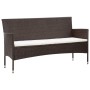 4-teiliges Gartenmöbel-Set und Kissen Kunstrattan braun von vidaXL, Gartensets - Ref: Foro24-45888, Preis: 195,20 €, Rabatt: %
