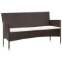 Set muebles de jardín 4 piezas y cojines ratán sintético marrón de vidaXL, Conjuntos de jardín - Ref: Foro24-45888, Precio: 2...