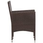 Garden furniture set 4 pieces with brown synthetic rattan cushions by vidaXL, Garden sets - Ref: Foro24-45888, Price: 195,20 ...