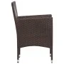 Set muebles de jardín 4 piezas y cojines ratán sintético marrón de vidaXL, Conjuntos de jardín - Ref: Foro24-45888, Precio: 2...