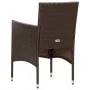 Set muebles de jardín 4 piezas y cojines ratán sintético marrón de vidaXL, Conjuntos de jardín - Ref: Foro24-45888, Precio: 2...
