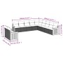 Gartensofa-Set 11-teilig mit beigen Polstern aus synthetischem Rattan von , Gartensets - Ref: Foro24-3227808, Preis: 678,18 €...