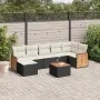 Set de sofás de jardín 8 piezas y cojines ratán sintético negro by , Garden sets - Ref: Foro24-3227876, Price: 454,75 €, Disc...