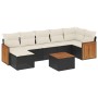 Set de sofás de jardín 8 piezas y cojines ratán sintético negro by , Garden sets - Ref: Foro24-3227876, Price: 424,56 €, Disc...