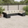 Set de sofás de jardín 10 pzas cojines ratán sintético negro by , Modular outdoor sofas - Ref: Foro24-3251803, Price: 587,32 ...