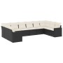 Set de sofás de jardín 10 pzas cojines ratán sintético negro by , Modular outdoor sofas - Ref: Foro24-3251803, Price: 594,42 ...
