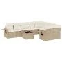 Juego de sofás jardín con cojines beige 10 pzas ratán sintético by , Garden sets - Ref: Foro24-3252985, Price: 719,94 €, Disc...