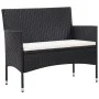 Garden furniture and cushions set 5 pieces black synthetic rattan by vidaXL, Garden sets - Ref: Foro24-45893, Price: 304,09 €...