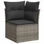 Gartensofa-Set, 10-teilig, mit grauen Polstern aus synthetischem Rattan von , Gartensets - Ref: Foro24-3227992, Preis: 588,86...