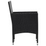 Gartenmöbel- und Kissenset 5-teilig aus schwarzem synthetischem Rattan von vidaXL, Gartensets - Ref: Foro24-45893, Preis: 304...
