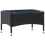 Gartenmöbel- und Kissenset 5-teilig aus schwarzem synthetischem Rattan von vidaXL, Gartensets - Ref: Foro24-45893, Preis: 304...
