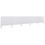 Paravientos de playa de 5 paneles tela blanco arena 600x80 cm de vidaXL, Sombrillas - Ref: Foro24-47154, Precio: 41,35 €, Des...