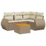 Gartensofa-Set mit 5-teiligen Kissen aus synthetischem Rattan in Beige. von , Gartensets - Ref: Foro24-3224987, Preis: 414,95...