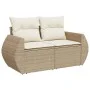 Gartensofa-Set mit 5-teiligen Kissen aus synthetischem Rattan in Beige. von , Gartensets - Ref: Foro24-3224987, Preis: 414,95...