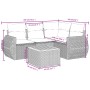 Juego de sofás jardín con cojines 5 pzas ratán sintético beige by , Garden sets - Ref: Foro24-3224987, Price: 376,64 €, Disco...