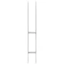 Fence anchors 2 pcs silver galvanized steel 7x6x60 cm by vidaXL, Spikes for anchoring in the ground - Ref: Foro24-145293, Pri...