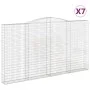 Gabionenkörbe 7 Stück Bogenform Eisen 400x30x220/240 cm von , Töpfe und Pflanzgefäße - Ref: Foro24-3146949, Preis: 1,00 €, Ra...