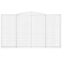 Gabionenkörbe 7 Stück Bogenform Eisen 400x30x220/240 cm von , Töpfe und Pflanzgefäße - Ref: Foro24-3146949, Preis: 1,00 €, Ra...