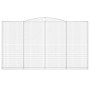 Gabionenkörbe 7 Stück Bogenform Eisen 400x30x220/240 cm von , Töpfe und Pflanzgefäße - Ref: Foro24-3146949, Preis: 1,00 €, Ra...