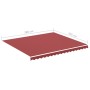 Replacement fabric for burgundy red awning 4x3.5 m by , Awnings - Ref: Foro24-311968, Price: 75,50 €, Discount: %