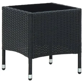Schwarzer Gartentisch aus synthetischem Rattan, 40 x 40 x 45 cm von vidaXL, Gartentische - Ref: Foro24-45901, Preis: 47,06 €,...
