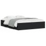 Black engineered wood bed with drawers 140x200 cm by , Beds and slatted bases - Ref: Foro24-3207274, Price: 202,80 €, Discoun...