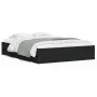 Black engineered wood bed with drawers 140x200 cm by , Beds and slatted bases - Ref: Foro24-3207274, Price: 193,43 €, Discoun...