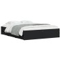 Black engineered wood bed with drawers 140x200 cm by , Beds and slatted bases - Ref: Foro24-3207274, Price: 202,80 €, Discoun...