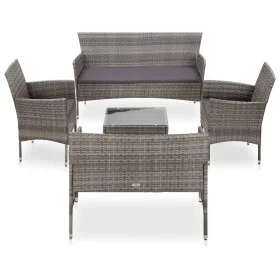 5-piece garden furniture set and gray synthetic rattan cushions by vidaXL, Garden sets - Ref: Foro24-45894, Price: 248,91 €, ...