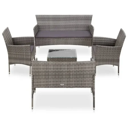 5-teiliges Gartenmöbel-Set und graue synthetische Rattankissen von vidaXL, Gartensets - Ref: Foro24-45894, Preis: 250,02 €, R...