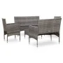 5-teiliges Gartenmöbel-Set und graue synthetische Rattankissen von vidaXL, Gartensets - Ref: Foro24-45894, Preis: 250,02 €, R...