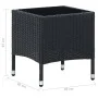 Schwarzer Gartentisch aus synthetischem Rattan, 40 x 40 x 45 cm von vidaXL, Gartentische - Ref: Foro24-45901, Preis: 47,06 €,...