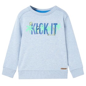 Sudadera infantil azul suave mélange 116 de , Camisetas para niños - Ref: Foro24-11971, Precio: 11,23 €, Descuento: %