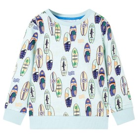 Kinder-Sweatshirt Soft Blue Melange 128 von , Kinder-T-Shirts - Ref: Foro24-11822, Preis: 12,91 €, Rabatt: %
