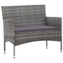 5-piece garden furniture set and gray synthetic rattan cushions by vidaXL, Garden sets - Ref: Foro24-45894, Price: 266,12 €, ...