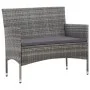 5-teiliges Gartenmöbel-Set und graue synthetische Rattankissen von vidaXL, Gartensets - Ref: Foro24-45894, Preis: 250,02 €, R...
