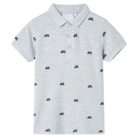 Polo infantil gris melange 116 de , Camisetas para niños - Ref: Foro24-12166, Precio: 10,76 €, Descuento: %