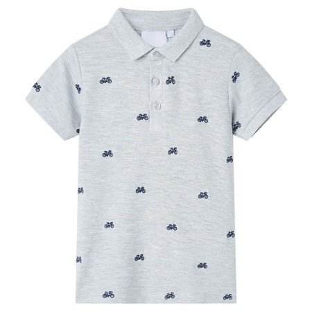Polo infantil gris melange 116 de , Camisetas para niños - Ref: Foro24-12166, Precio: 10,76 €, Descuento: %