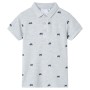 Polo infantil gris melange 116 de , Camisetas para niños - Ref: Foro24-12166, Precio: 10,76 €, Descuento: %