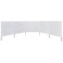 5-teilige Windschutzscheibe Stoff weiß sand 600x120 cm von vidaXL, Sonnenschirme - Ref: Foro24-47160, Preis: 51,15 €, Rabatt: %