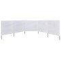 Paravientos de 5 paneles tela blanco arena 600x120 cm de vidaXL, Sombrillas - Ref: Foro24-47160, Precio: 51,86 €, Descuento: %