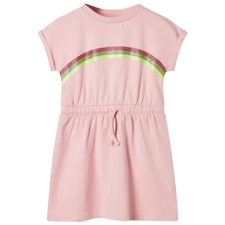 Kinderkleid mit hellrosa Kordelzug 128 von , Kinderkleider - Ref: Foro24-10612, Preis: 11,17 €, Rabatt: %