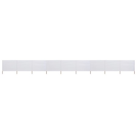 Windschutz mit 9 Paneelen aus sandweißem Stoff, 1200 x 120 cm von vidaXL, Sonnenschirme - Ref: Foro24-47192, Preis: 86,32 €, ...